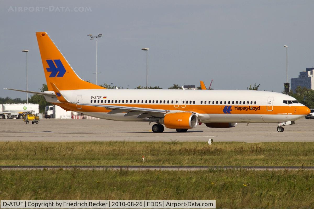 D-ATUF, 2006 Boeing 737-8K5 C/N 34687, taxying to thenactive