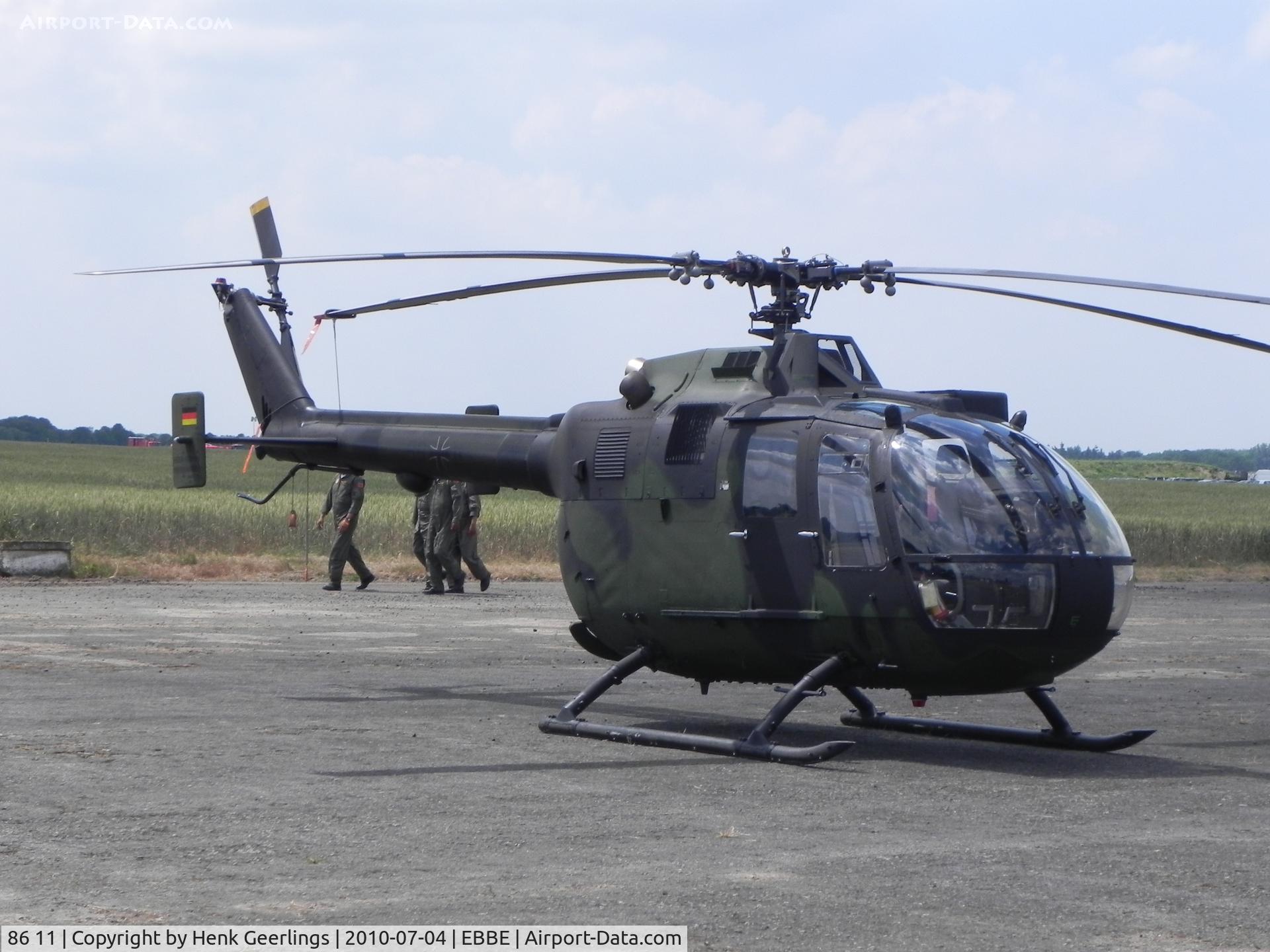86 11, MBB Bo.105P1 C/N 6011, Beauvechain AFB - Belgium