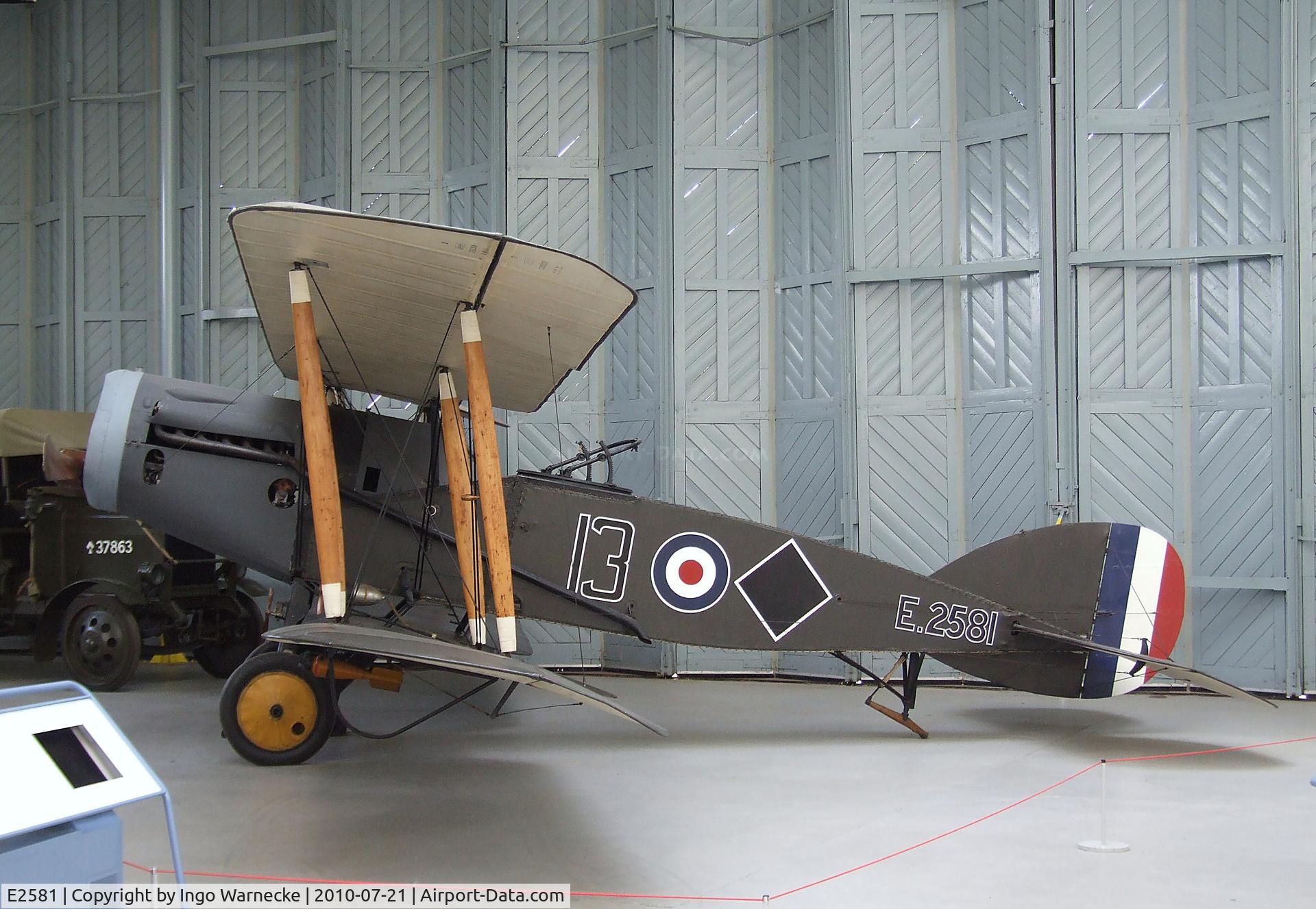 E2581, 1918 Bristol F.2B Fighter C/N 4184, Bristol F.2b Fighter at the Imperial War Museum, Duxford