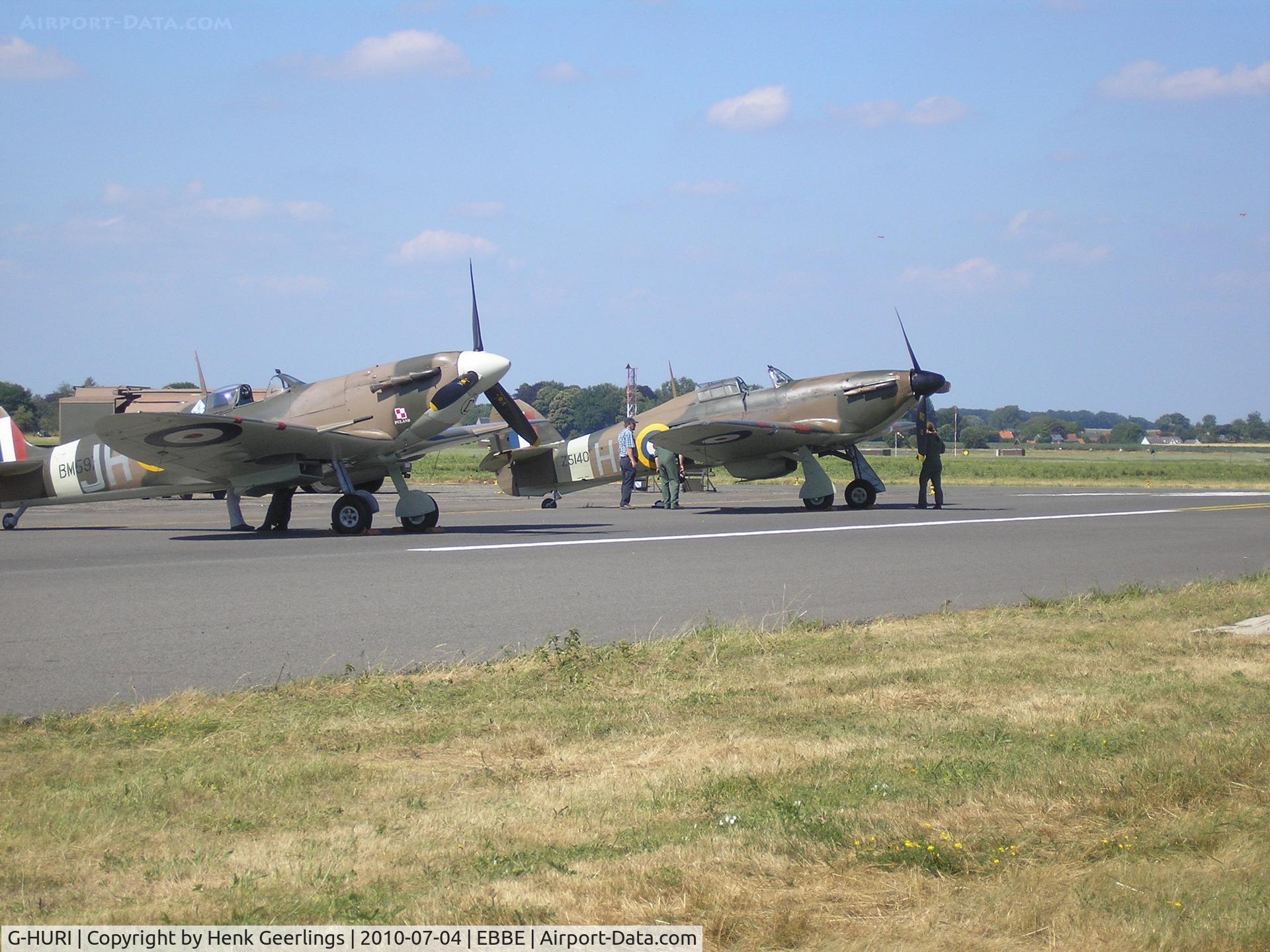 G-HURI, 1942 Hawker (CCF) Hurricane Mk12A C/N 72036, Beauvechain AFB - Belgium