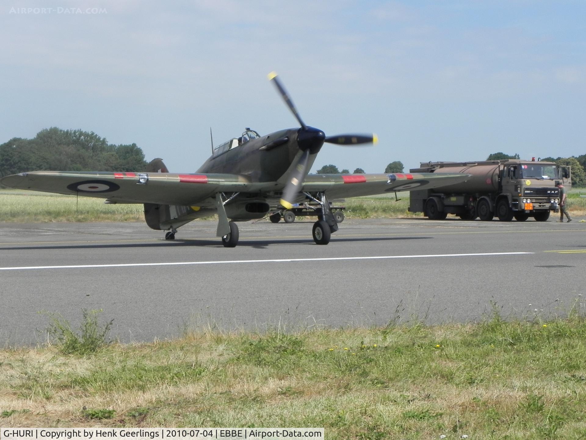 G-HURI, 1942 Hawker (CCF) Hurricane Mk12A C/N 72036, Beauvechain AFB - Belgium
