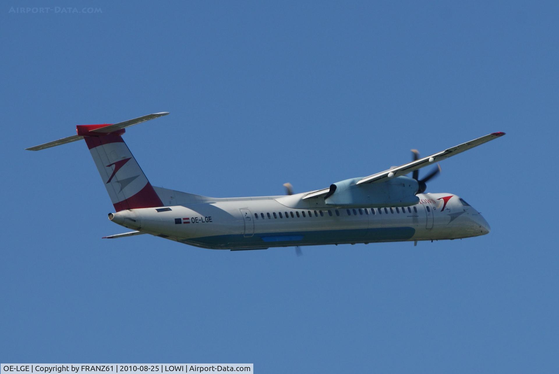 OE-LGE, 2001 De Havilland Canada DHC-8-402Q Dash 8 C/N 4042, Austrian Arrows