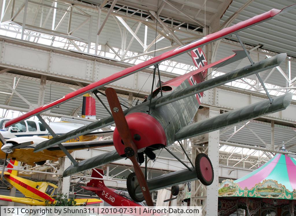 152, Fokker Dr.1 Triplane Replica C/N Not found 152(1), German Air Force Fokker Dr.I Replica preserved inside Technik Speyer Museum...
