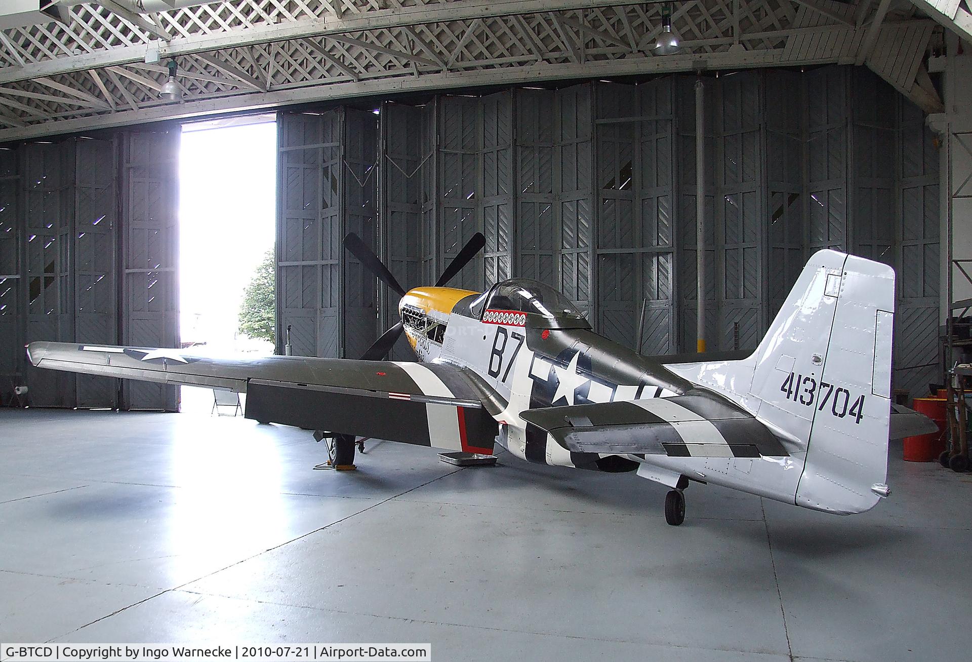 G-BTCD, 1944 North American P-51D Mustang C/N 122-39608, North American P-51D Mustang at the Imperial War Museum, Duxford