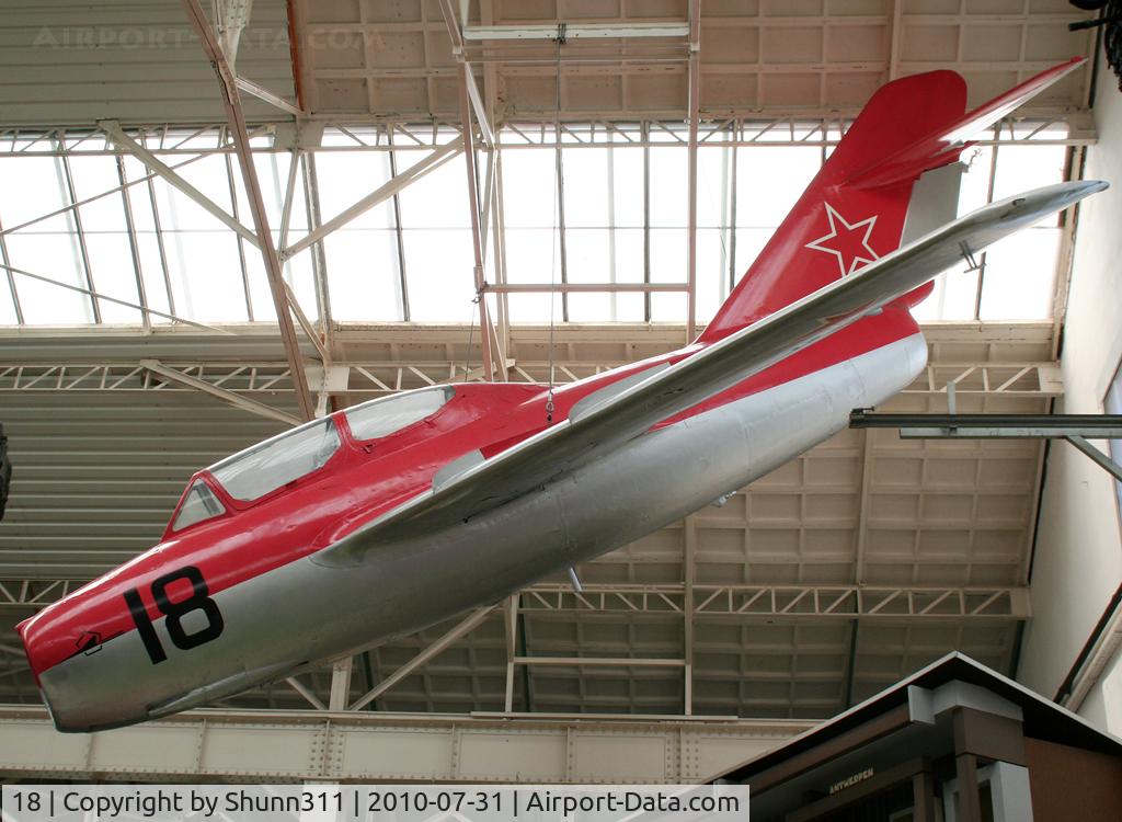 18, Mikoyan-Gurevich MiG-15UTI C/N 0415320, S/n 0415320 - Preserved inside Technik Speyer Museum