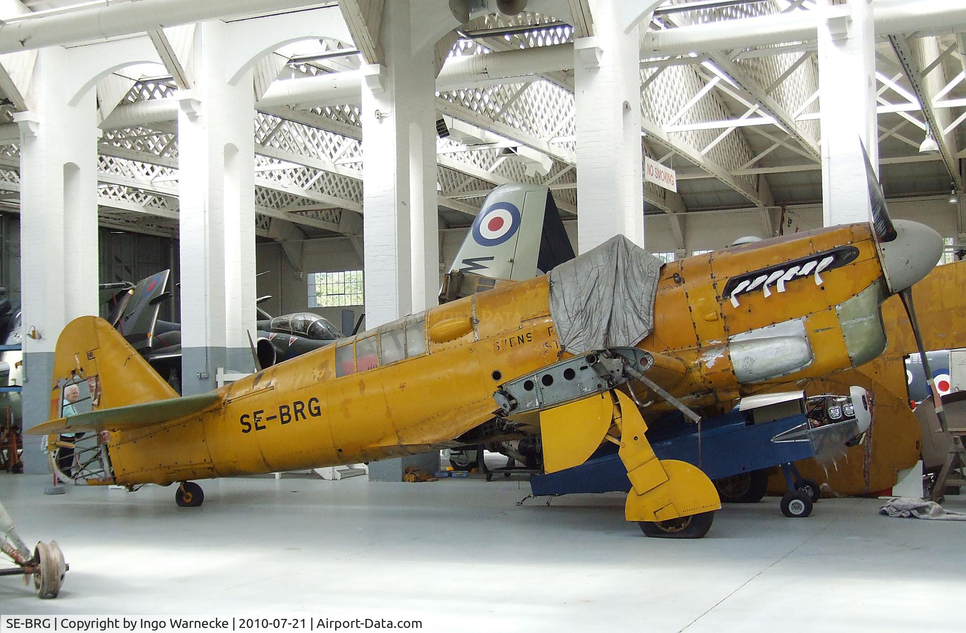 SE-BRG, 1944 Fairey Firefly TT.I C/N F.6071, Fairey Firefly TT1 awaiting restauration at the Imperial War Museum, Duxford