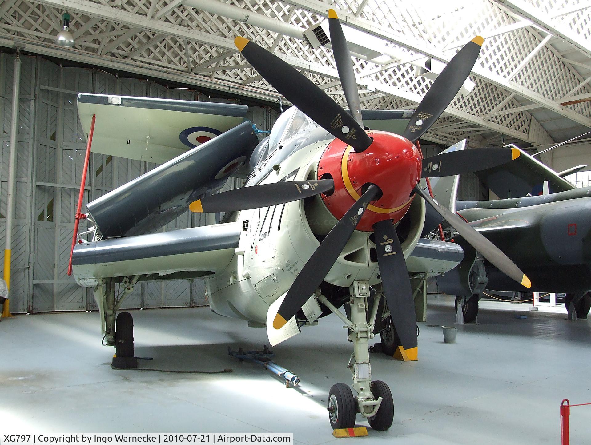 XG797, Fairey Gannet ECM.6 C/N F9365, Fairey Gannet ECM6 at the Imperial War Museum, Duxford