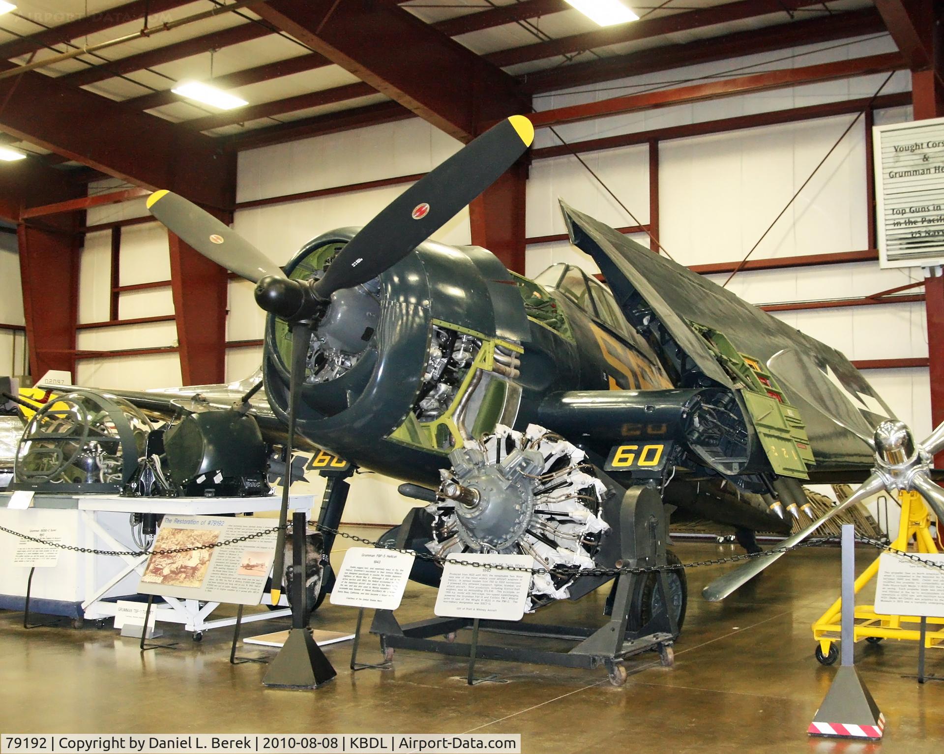79192, Grumman F-6F Hellcat C/N A-10337, On loan from the NMNA, this bird is on display at the NEAM.