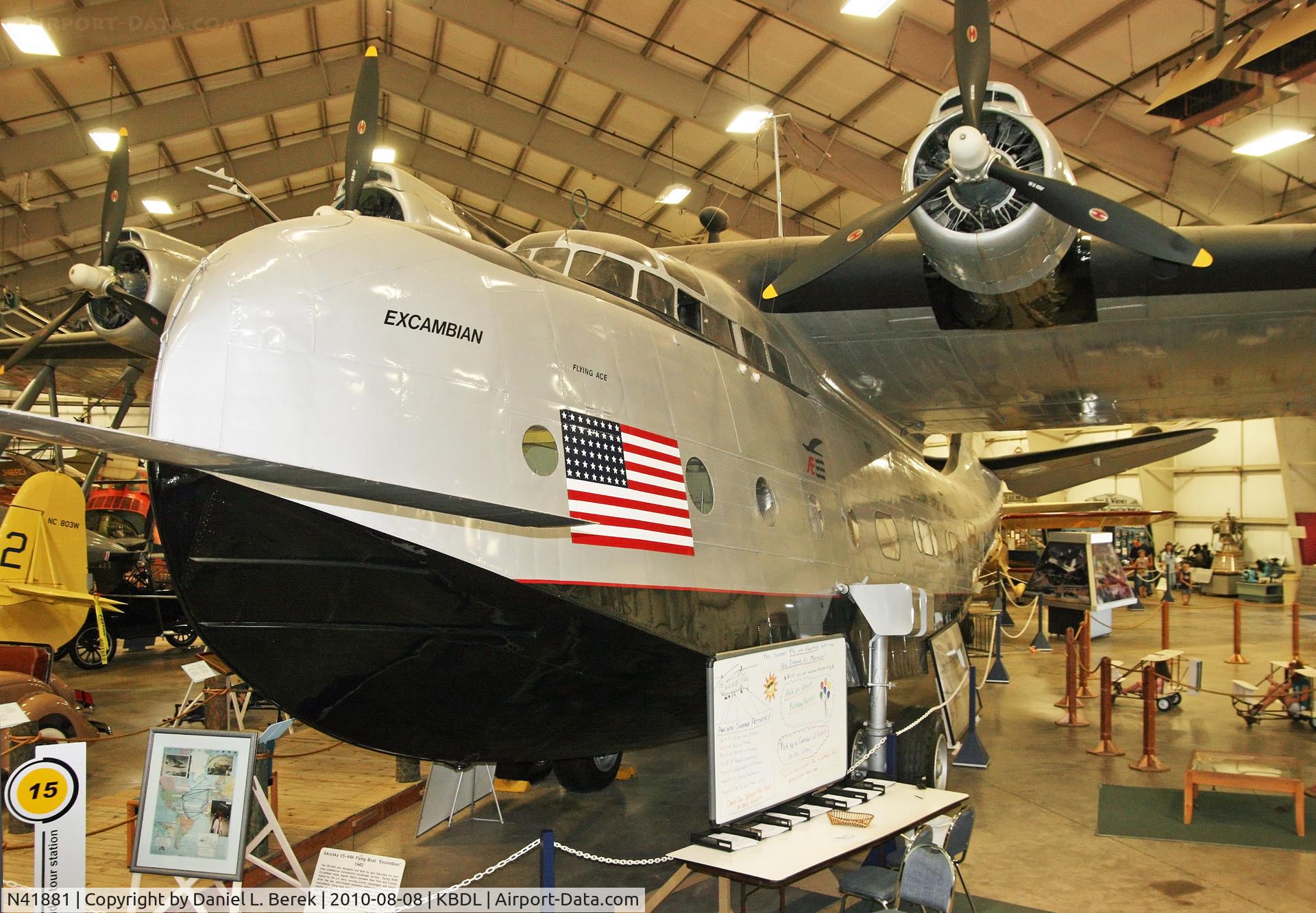 N41881, 1942 Sikorsky VS-44-A C/N 4402, The Ercoupe flight simulator provided an excellent platform to photograph this beast.