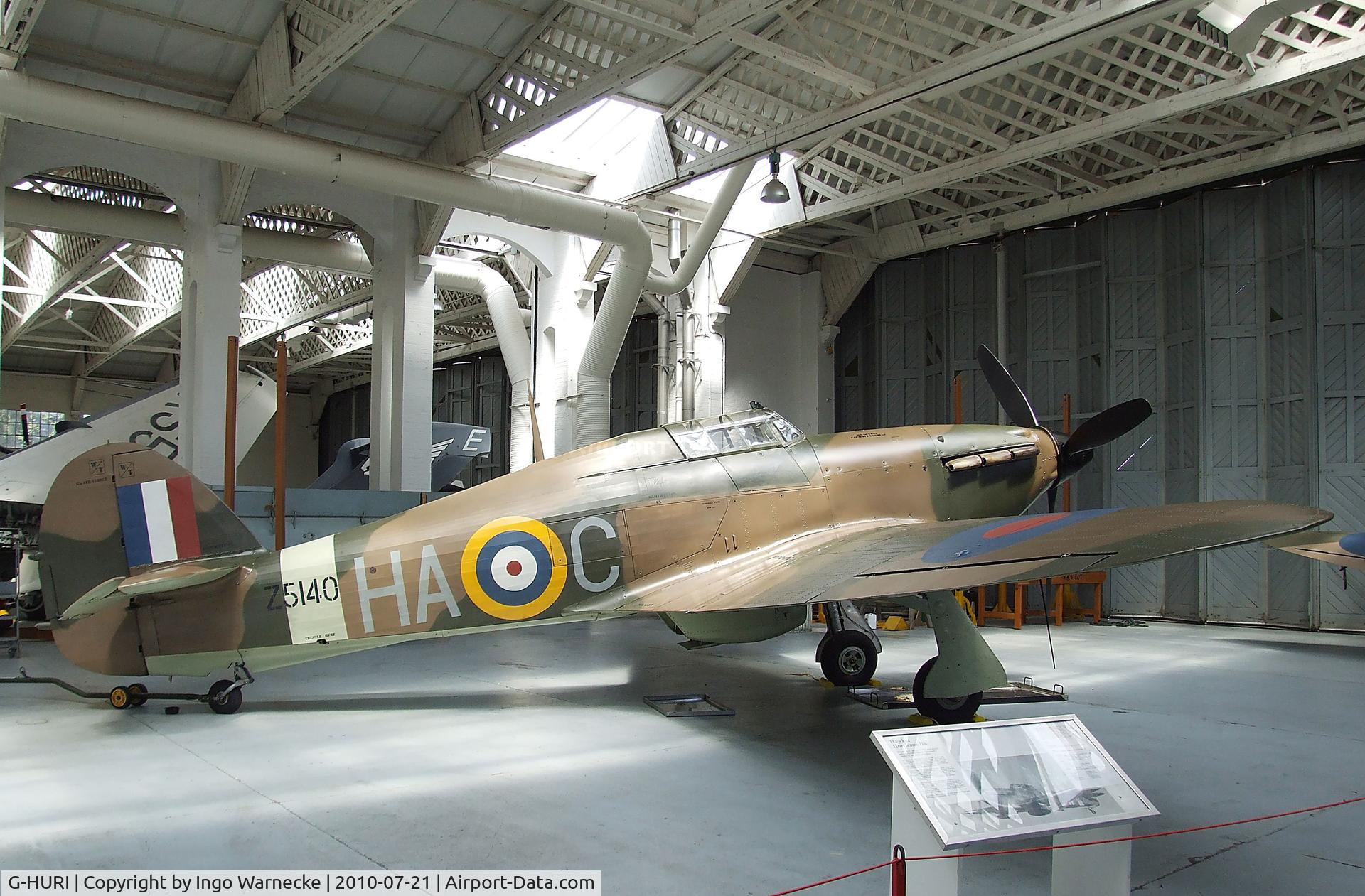 G-HURI, 1942 Hawker (CCF) Hurricane Mk12A C/N 72036, Hawker (CCF) Hurricane Mk XII at the Imperial War Museum, Duxford