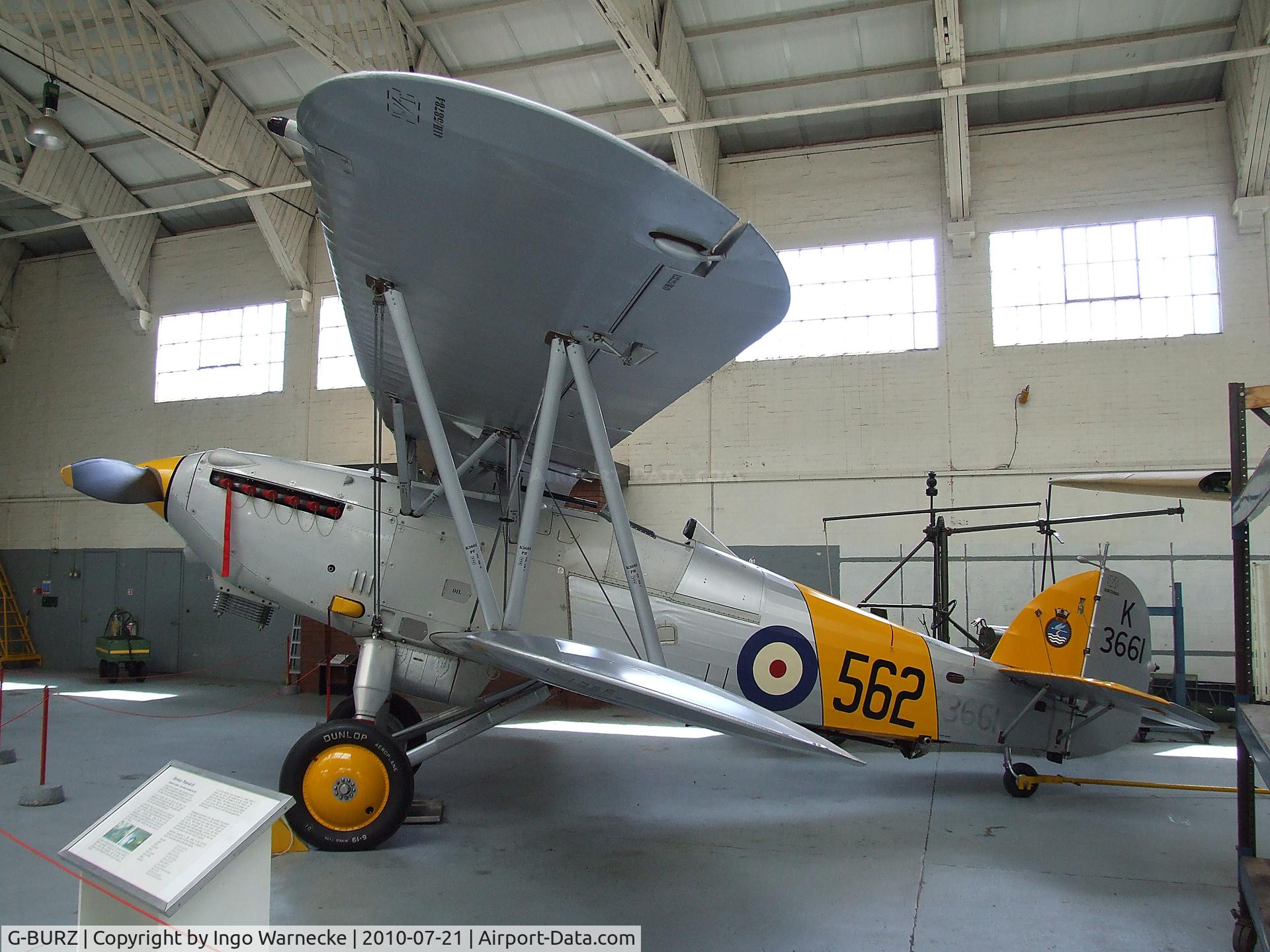 G-BURZ, 1934 Hawker Nimrod II C/N 41H-59890, Hawker Nimrod Mk II at the Imperial War Museum, Duxford