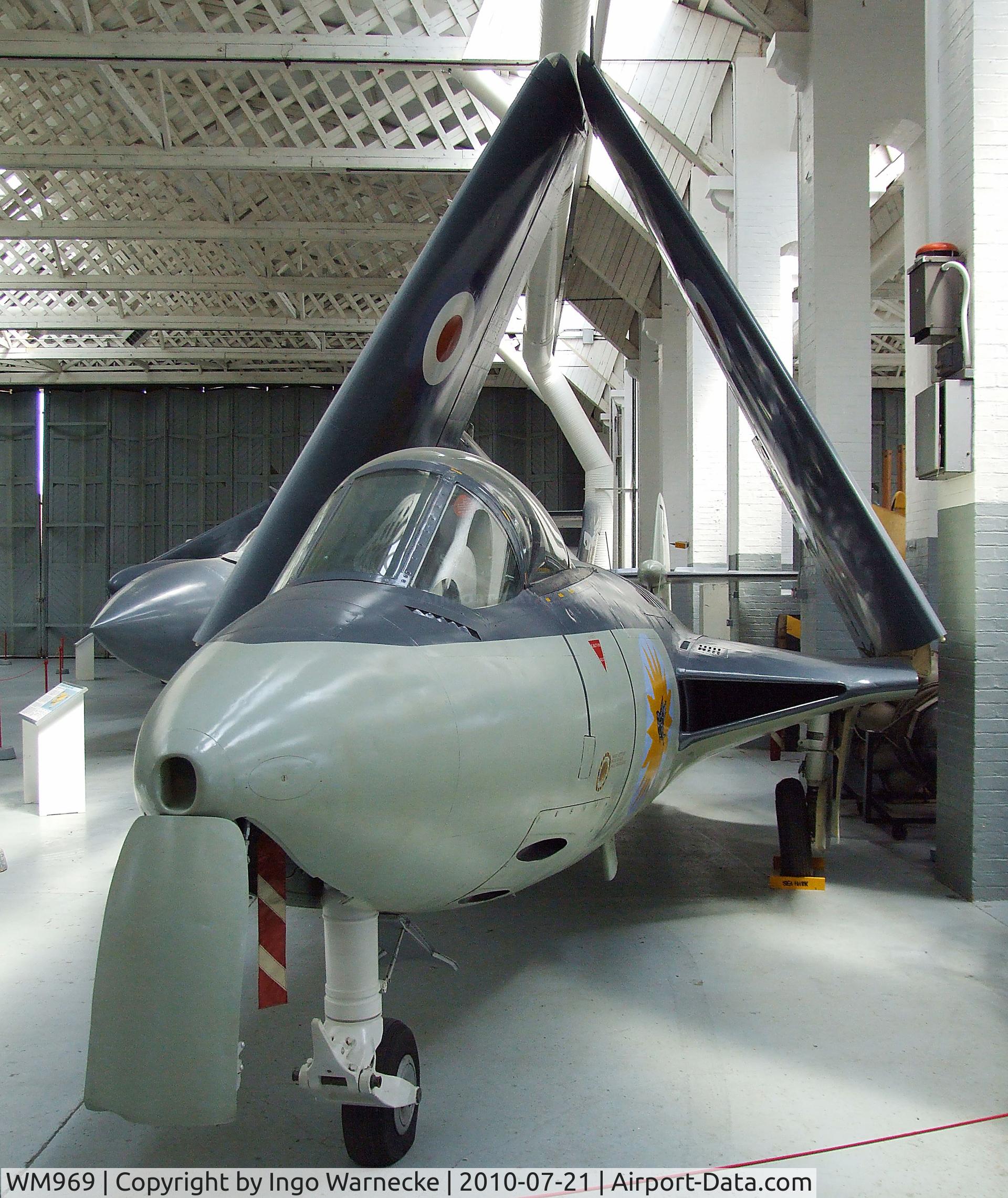 WM969, 1954 Hawker Sea Hawk FB.5 C/N 6007, Hawker Sea Hawk FB5 at the Imperial War Museum, Duxford