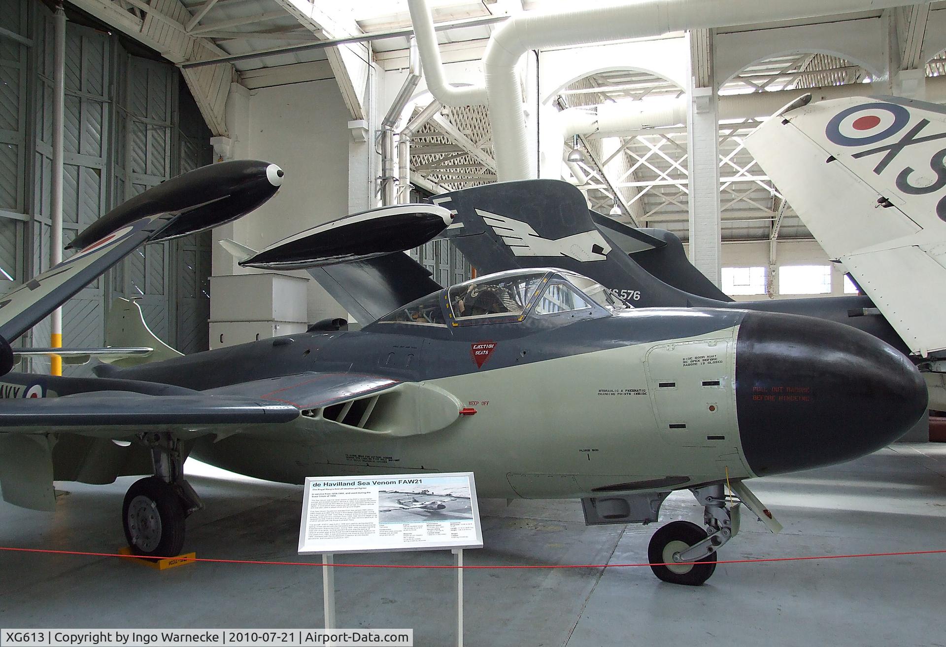 XG613, De Havilland DH-112 Sea Venom FAW.21 C/N 12904, De Havilland D.H.112 Sea Venom FAW21 at the Imperial War Museum, Duxford