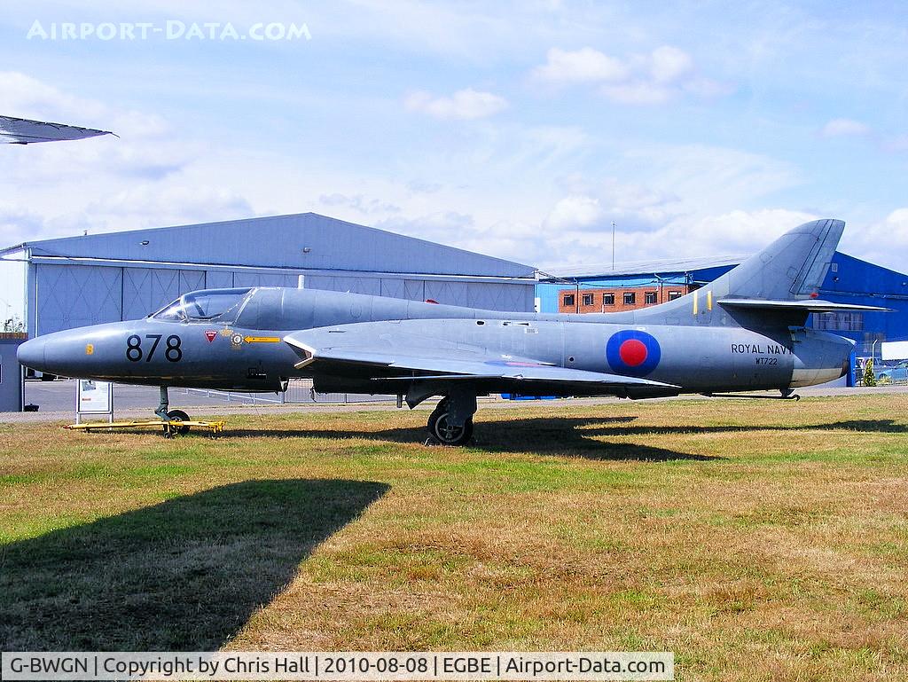 G-BWGN, 1955 Hawker Hunter T.8C C/N 41H-670689, previously on display at Kemble, now at Coventry 'Airbase'