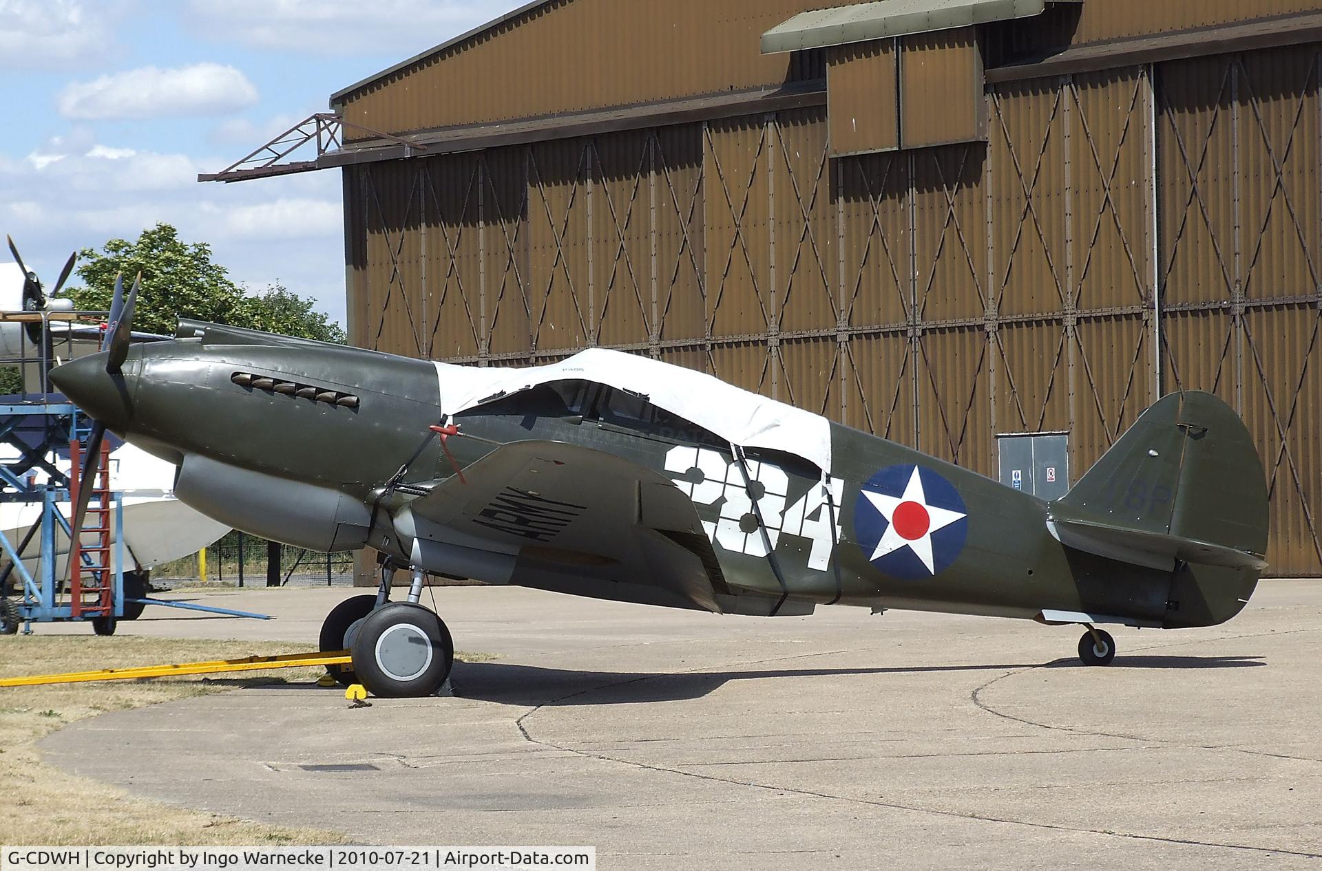 G-CDWH, 1941 Curtiss P-40B Warhawk C/N 16073, Curtiss P-40B Warhawk at the Imperial War Museum, Duxford