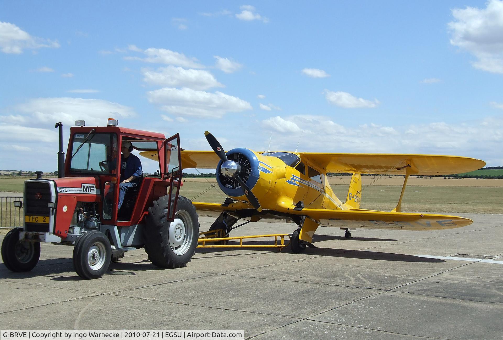 G-BRVE, 1945 Beech D17S Staggerwing C/N 6701, Beechcraft D17S Staggerwing at the Imperial War Museum, Duxford