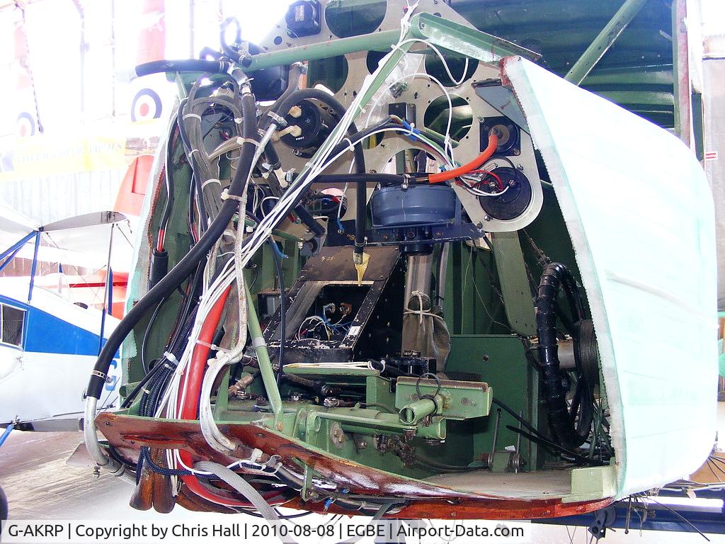 G-AKRP, 1945 De Havilland DH-89A Dominie II/Dragon Rapide C/N 6940, under restoration at Coventry Airbase