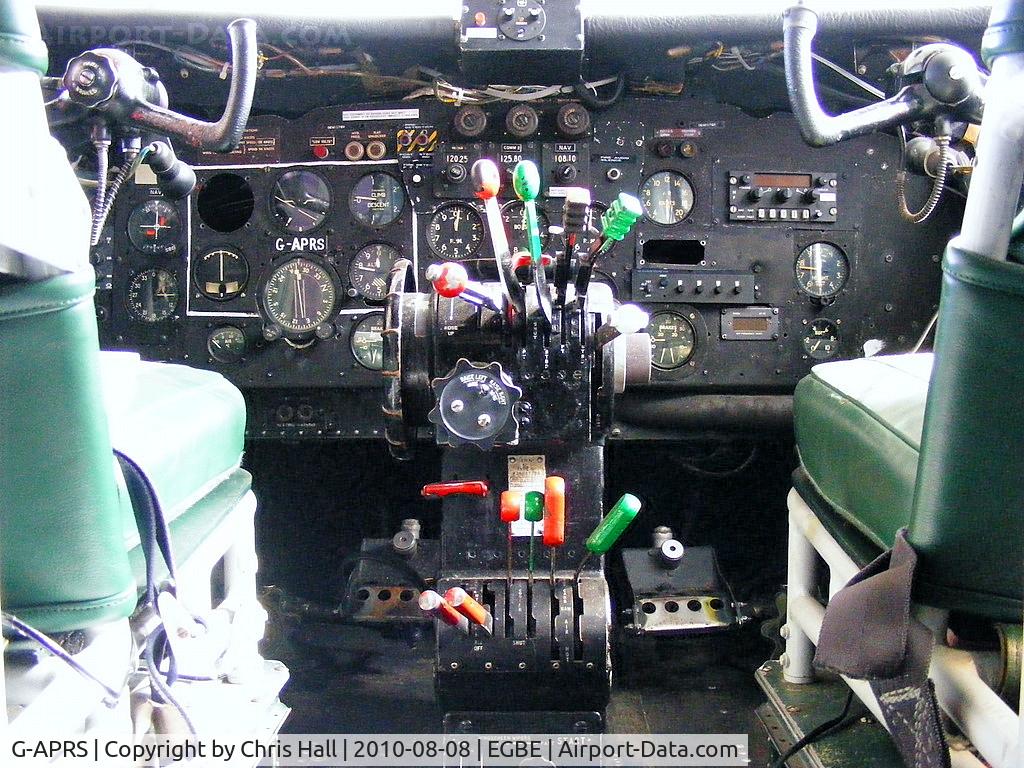G-APRS, 1959 Scottish Aviation Twin Pioneer CC.2 C/N 561, Flightdeck of Twin Pioneer