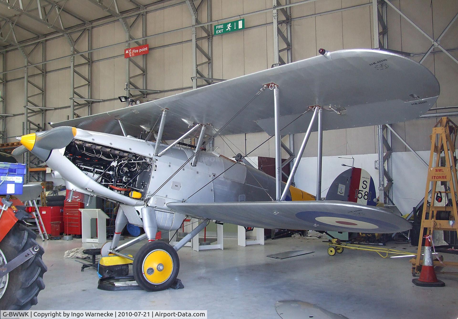 G-BWWK, 1932 Hawker Nimrod I C/N 41H-43617, Hawker Nimrod I at the Imperial War Museum, Duxford