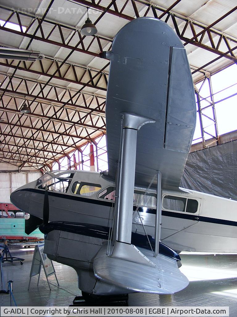 G-AIDL, 1946 De Havilland DH-89A Dominie/Dragon Rapide 6 C/N 6968, Air Atlantique Classic Flight DH Rapide inside the hangar at Coventry 'Airbase'