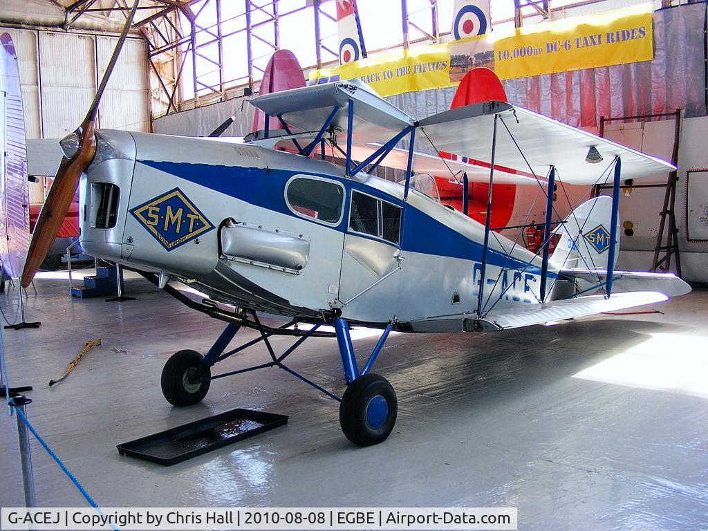 G-ACEJ, 1933 De Havilland DH.83 Fox Moth C/N 4069, DH Fox Moth inside the hangar at Coventry 'Airbase'