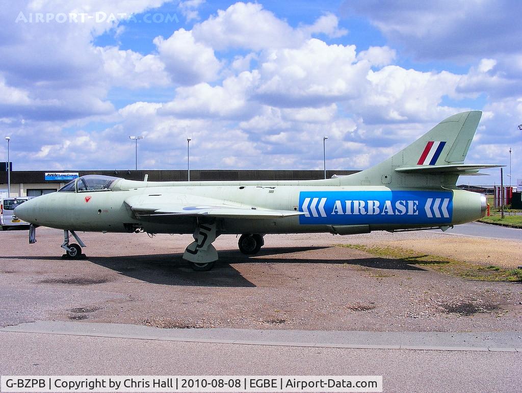 G-BZPB, 1955 Hawker Hunter GA.11 C/N 41H/670762, Painted to represent the original prototype Hunter and wearing the id WB188. Previously displayed at Kemble, now at Coventry 'Airbase'