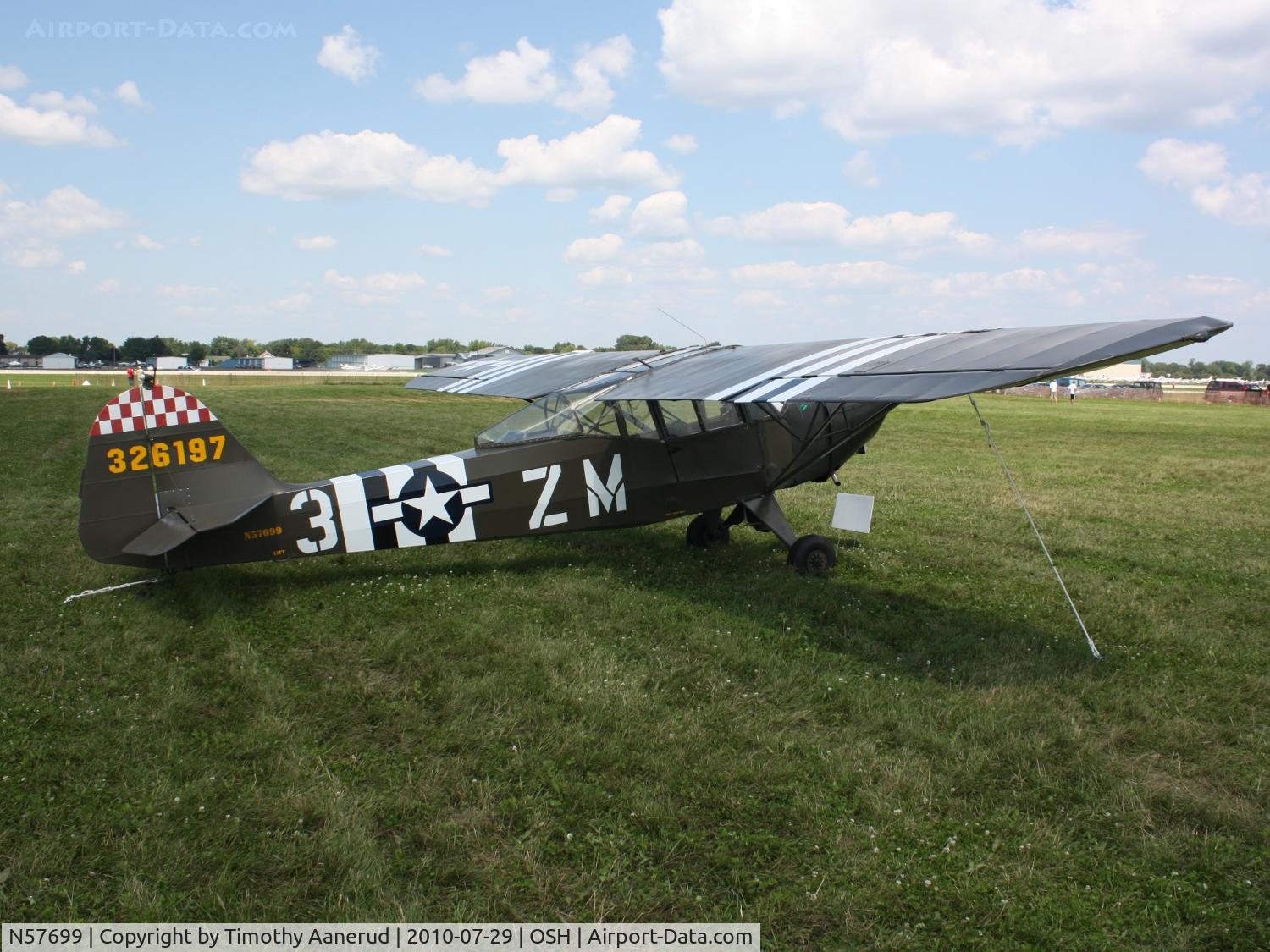 N57699, 1943 Taylorcraft DCO-65 C/N 5509, 1943 Taylorcraft DCO-65, c/n: 5509