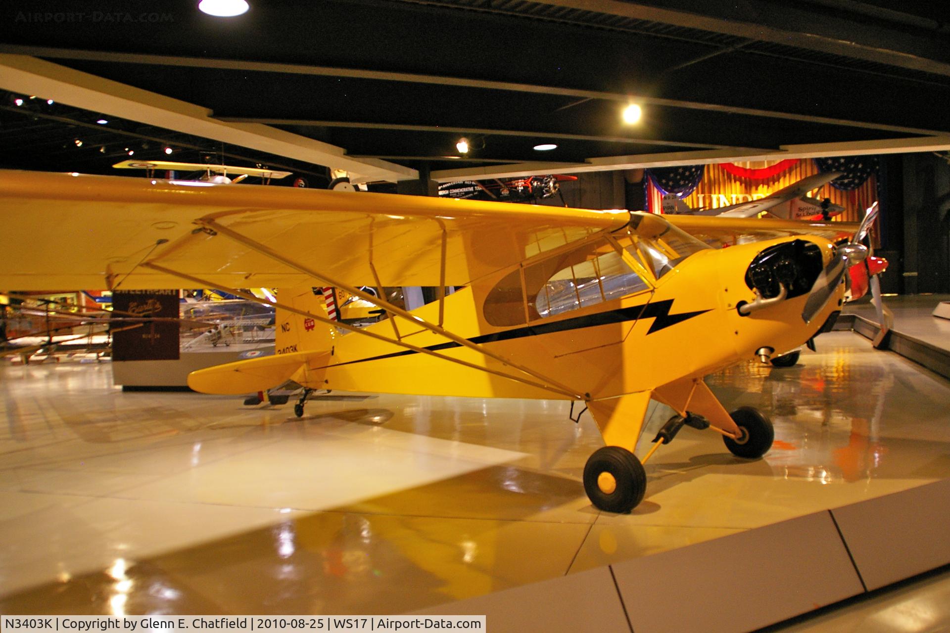 N3403K, 1946 Piper J3C-65 Cub Cub C/N 22094, At the EAA Museum