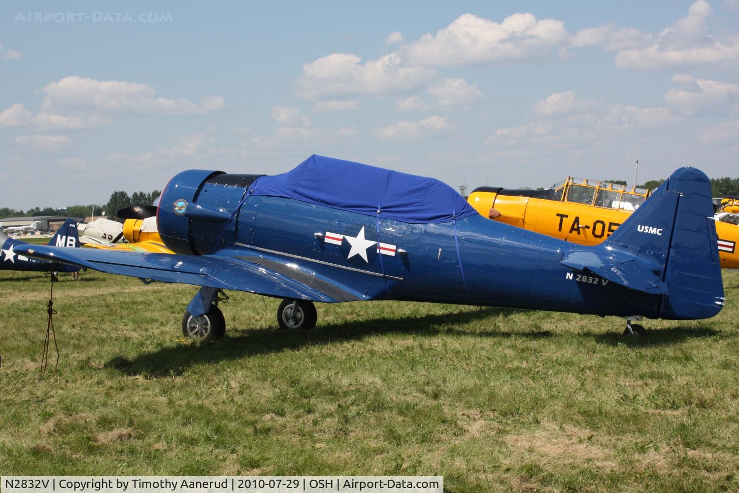 N2832V, North American AT-6G Texan C/N 168-485 (49-3371), North American AT-6G, c/n: 493371