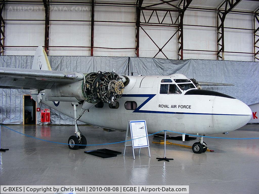 G-BXES, 1957 Hunting Percival P-66 Pembroke C1 C/N PAC/W/3032, Air Atlantique Ltd, wearing its former RAF ID XL954