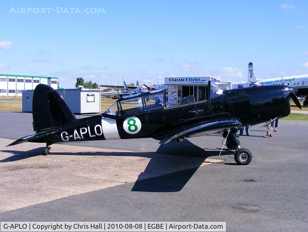 G-APLO, 1950 De Havilland DHC-1 Chipmunk T.10 C/N C1/0144, Lindholme Aircraft Ltd