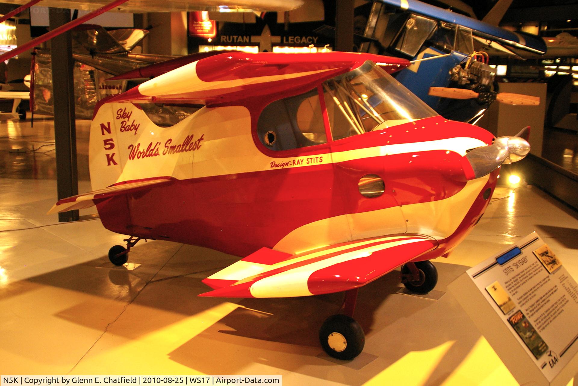 N5K, 1952 Stits SA-2 Sky Baby C/N 1, At the EAA Museum