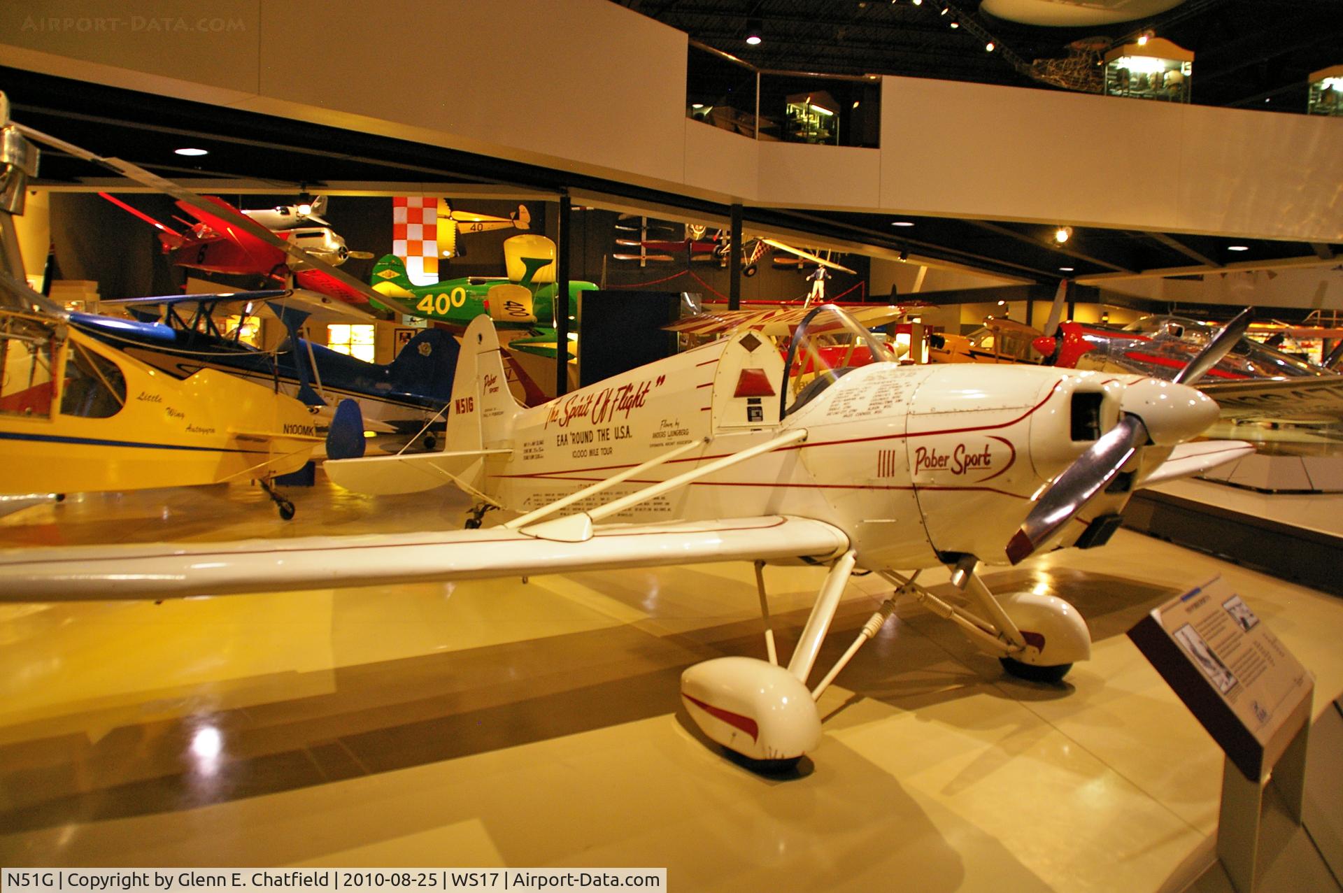 N51G, 1959 Pober Sport P-5 C/N 105, At the EAA Museum