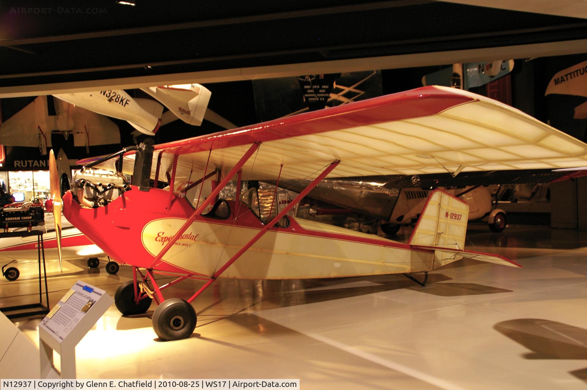 N12937, 1933 Pietenpol Air Camper C/N 1 (N12937), At the EAA Museum