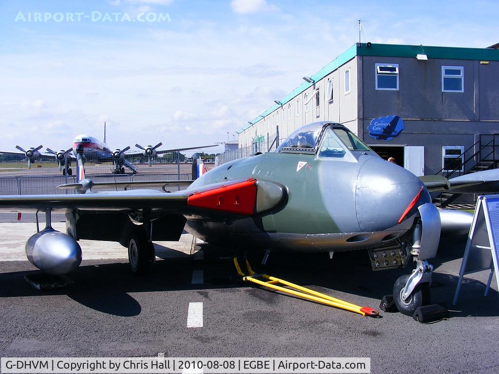 G-DHVM, 1954 De Havilland (F+W Emmen) DH-112 Venom FB.50 C/N 752, Aviation Heritage Ltd, painted and marked to represent WR470 of 208 Squadron RAF