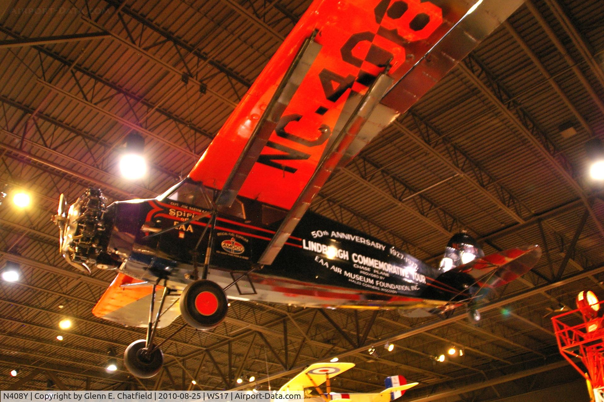 N408Y, 1932 Stinson SM-8A Junior C/N M-4243, At the EAA Museum