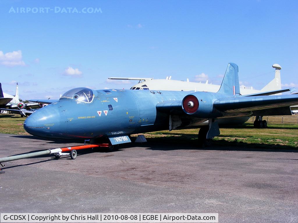 G-CDSX, 1954 English Electric Canberra T.4 C/N EEP71367, Aviation Heritage Ltd, Painted to represent English Electric A.1 prototype VN799 which first flew on Friday 13 May 1949