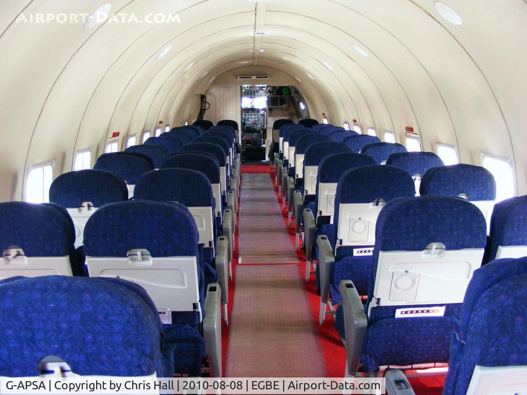 G-APSA, 1958 Douglas DC-6A C/N 45497, interior of DC-6 G-APSA