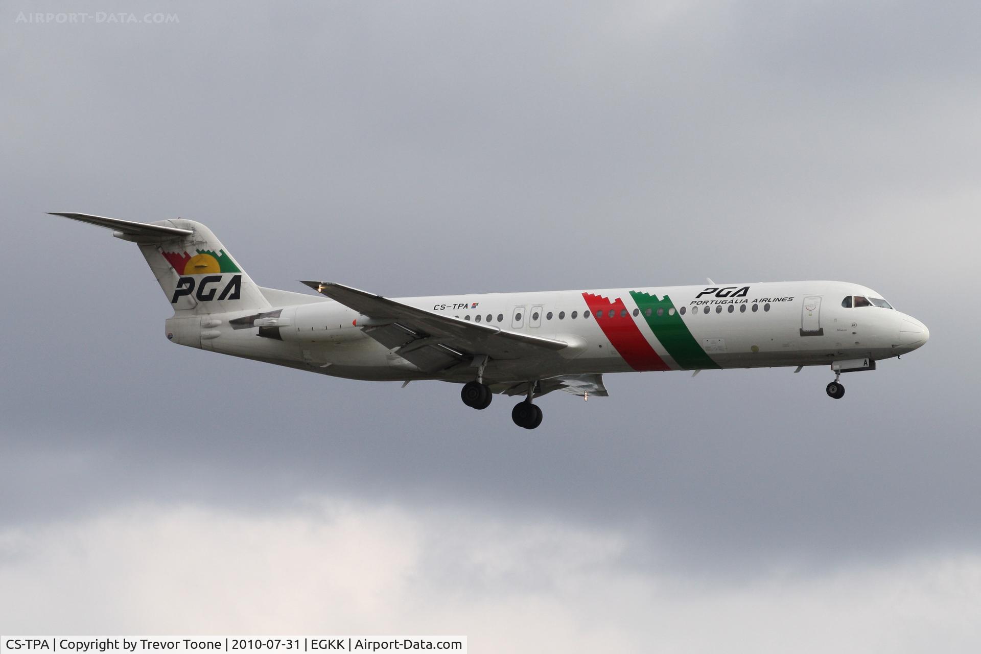 CS-TPA, 1989 Fokker 100 (F-28-0100) C/N 11257, Fokker 100 (F28 MK0100), c/n: 11257