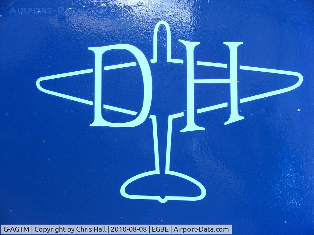 G-AGTM, 1944 De Havilland DH-89A Dominie/Dragon Rapide C/N 6746, de Havilland Aircraft Company logo