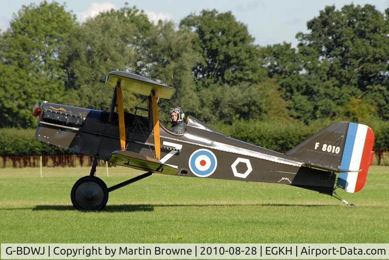 G-BDWJ, 1978 Royal Aircraft Factory SE-5A Replica C/N PFA 020-10034, SHOT AT HEADCORN