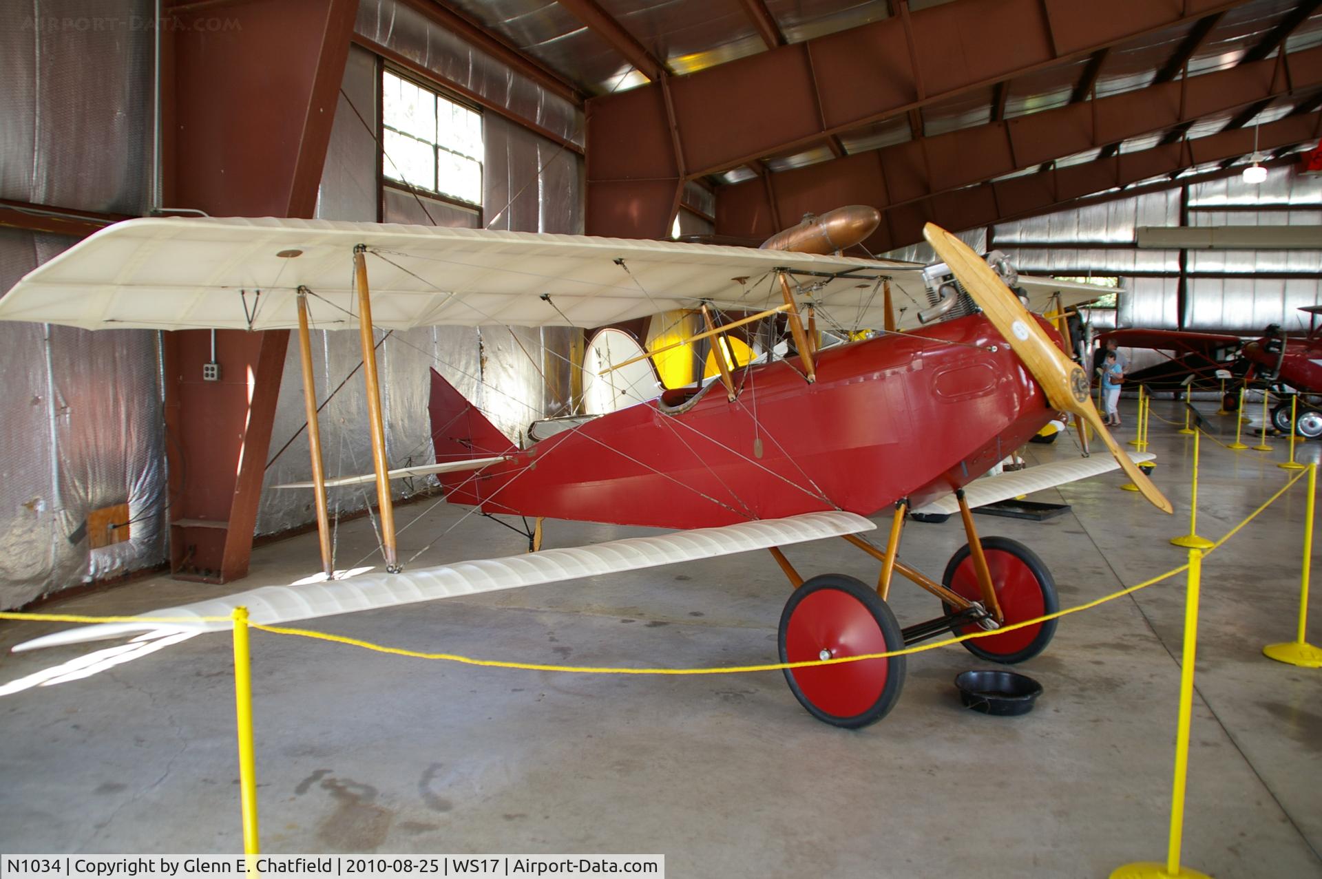 N1034, 1926 Swallow Airplane Manufacturing Co Swallow C/N 841, At the EAA Museum.