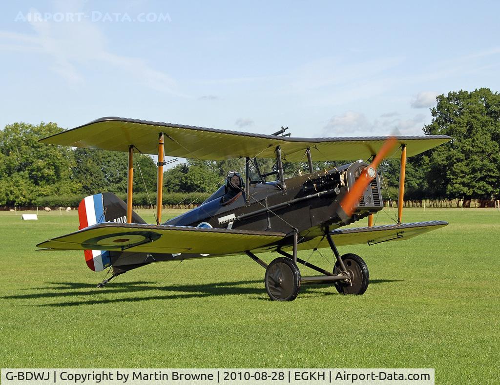 G-BDWJ, 1978 Royal Aircraft Factory SE-5A Replica C/N PFA 020-10034, SHOT AT HEADCORN