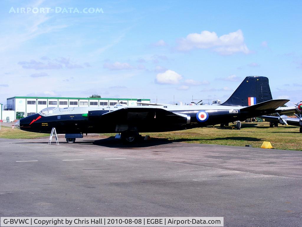 G-BVWC, 1955 English Electric Canberra B.2 C/N EEP71399, Classic Aviation Projects Ltd, displaying its former RAF ID WK163