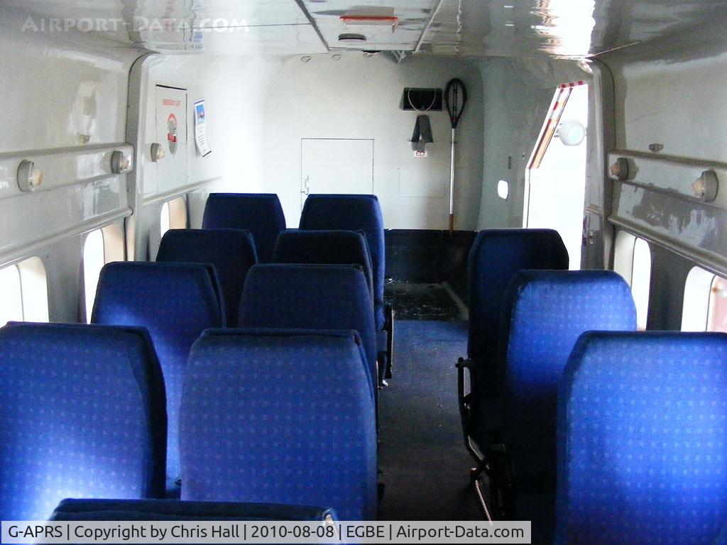 G-APRS, 1959 Scottish Aviation Twin Pioneer CC.2 C/N 561, interior of Twin Pioneer