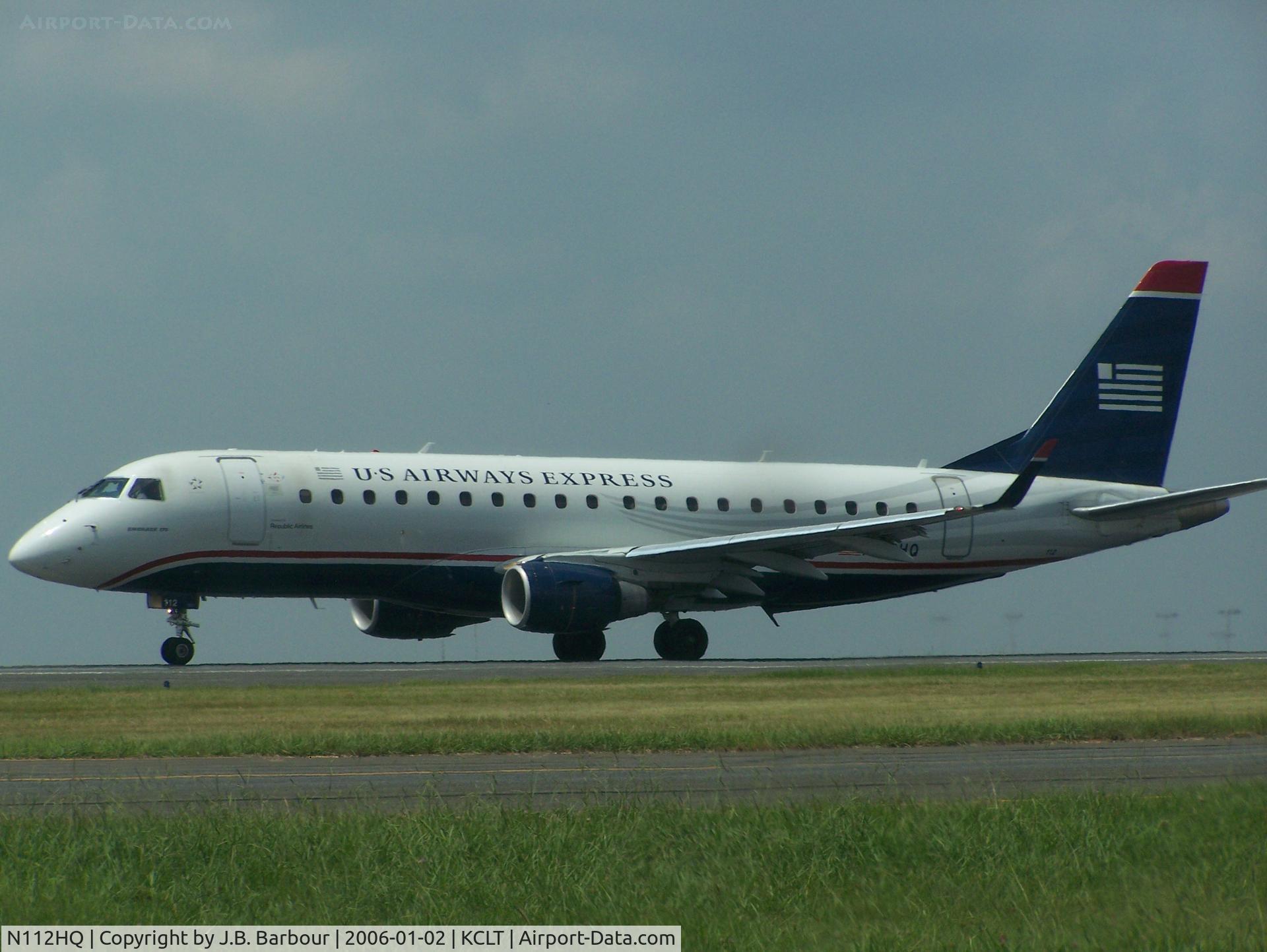 N112HQ, 2007 Embraer 175LR (ERJ-170-200LR) C/N 17000174, N/A