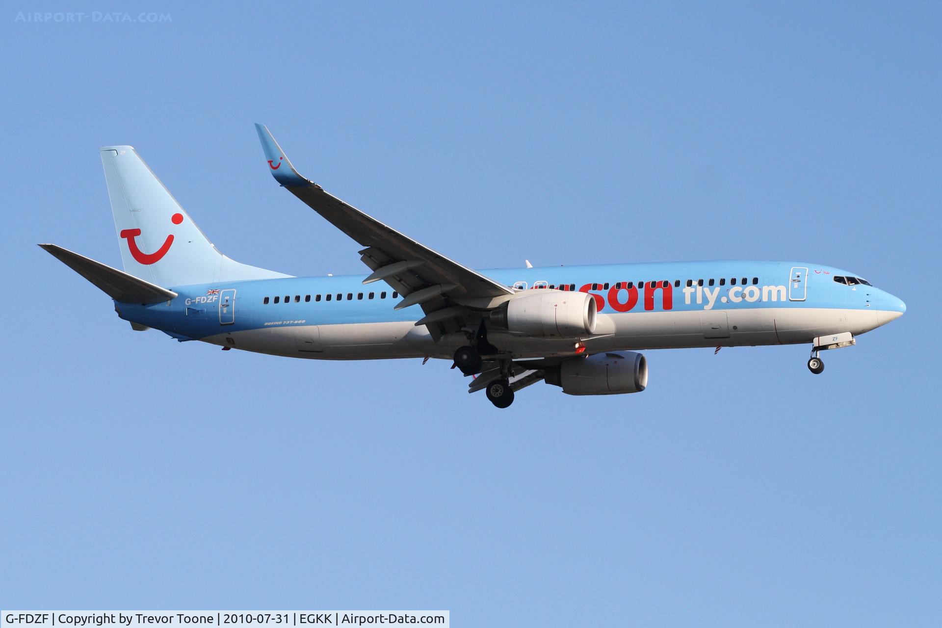 G-FDZF, 2008 Boeing 737-8K5 C/N 35138, Boeing B737-8K5, c/n: 35138