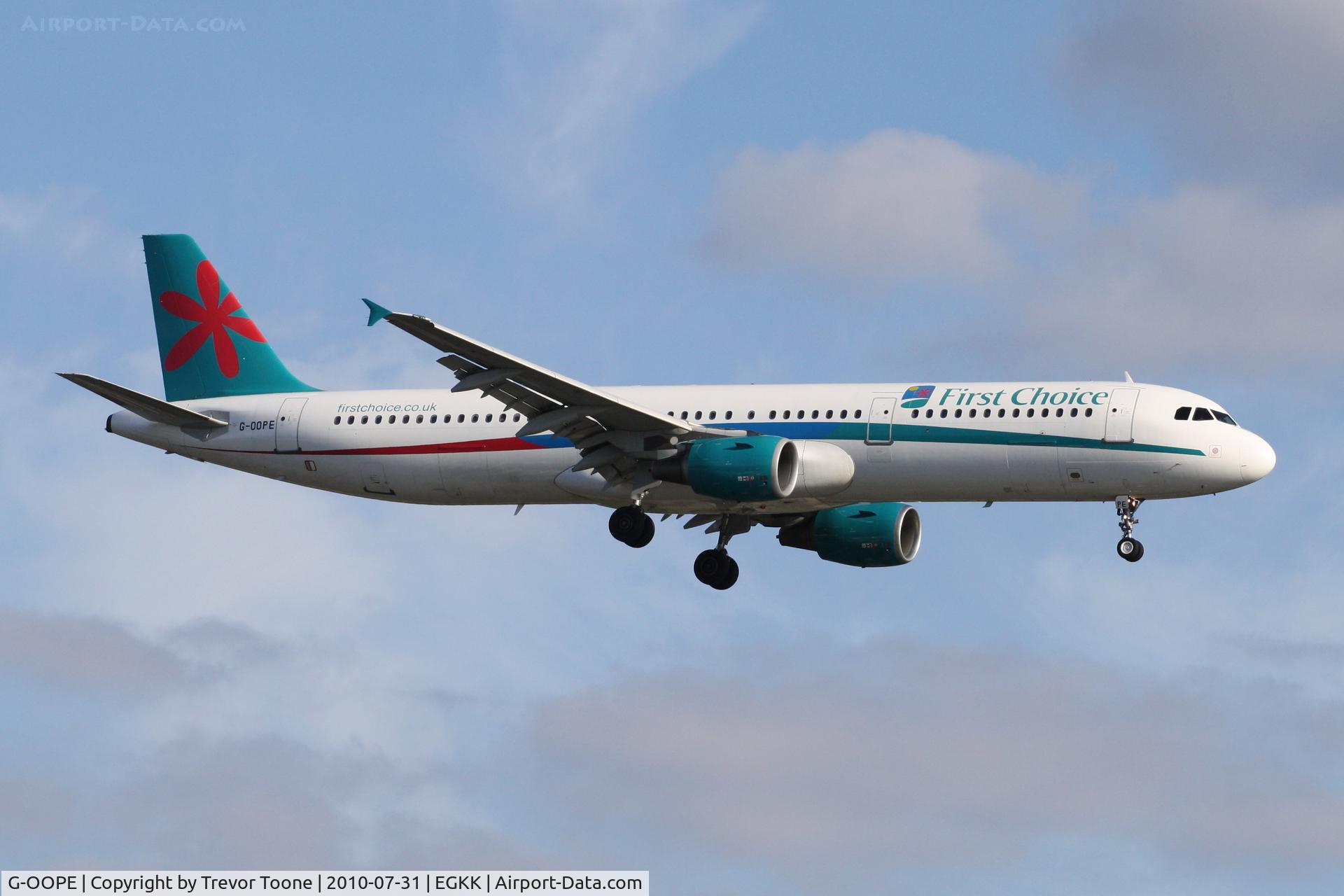 G-OOPE, 1998 Airbus A321-211 C/N 852, Airbus A.321-211 cn/ 852