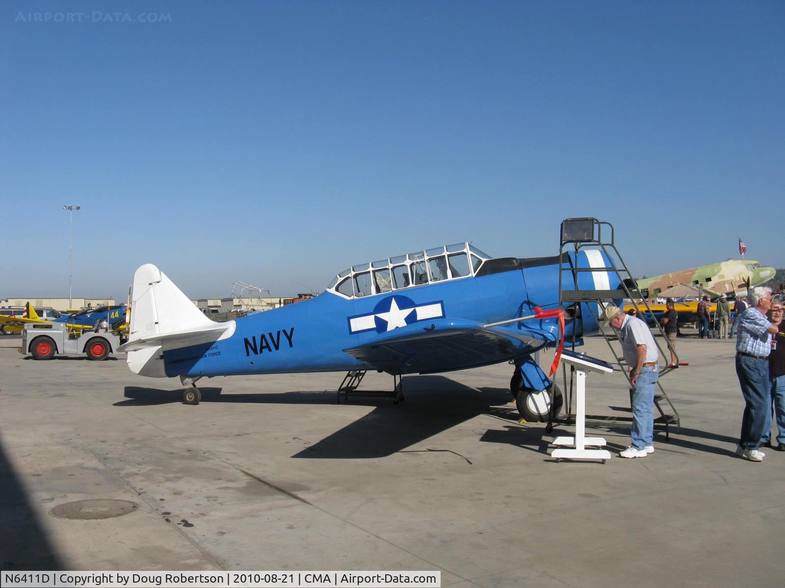 N6411D, 1942 North American SNJ-4 Texan C/N 88-10117, 1942 North American SNJ-4, P&W R-1340 600 Hp