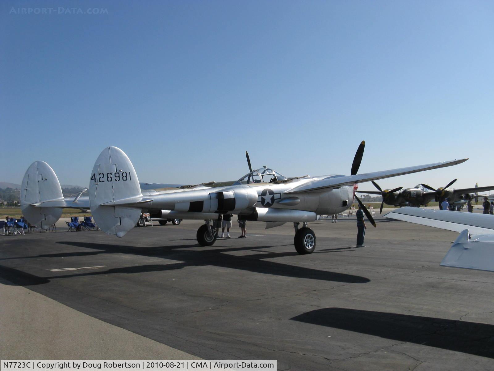N7723C, 1944 Lockheed P-38L-5 Lightning C/N 7985, 1944 Lockheed P-38L LIGHTNING, two Allison V1710-111/113 counter-rotating 1,475 Hp each